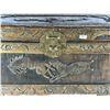 Image 12 : Hand-Carved Wooden Calgary Stampede Chest with Brass Hardware