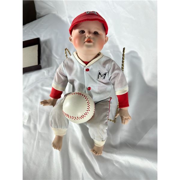 Yolanda’s Picture Perfect Babies Porcelain Doll “Baseball Player” by Edwi