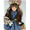 Image 3 : Yolanda’s Picture Perfect Porcelain Doll with Tapestry Outfit, Bag & Box