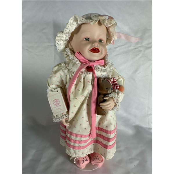 Edwin M. Knowles Porcelain Doll “Yolanda’s Picture Perfect Babies” with T