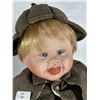 Image 2 : Edwin M. Knowles Porcelain Doll “Little Sherlock” with COA & Accessory