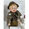 Image 4 : Edwin M. Knowles Porcelain Doll “Little Sherlock” with COA & Accessory
