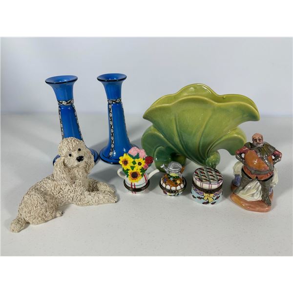 Royal Doulton “Sir John Falstaff” Figurine with Art Pottery & Collectibles