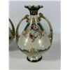 Image 4 : Pair of Nippon Vases with Hycroft Canada & Assorted Glass Perfume Bottles