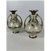 Image 5 : Pair of Nippon Vases with Hycroft Canada & Assorted Glass Perfume Bottles