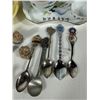 Image 7 : Assorted Wade Figurines, Souvenir Spoons, Perfume Bottles & Trinkets