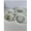 Image 13 : Set of 4 Fire-King White Milk Glass Baking Dishes