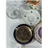 Image 3 : Mixed Lot – Decorative Plates, Candlesticks, Bakelite oversize Dice, Glassware & Flatware