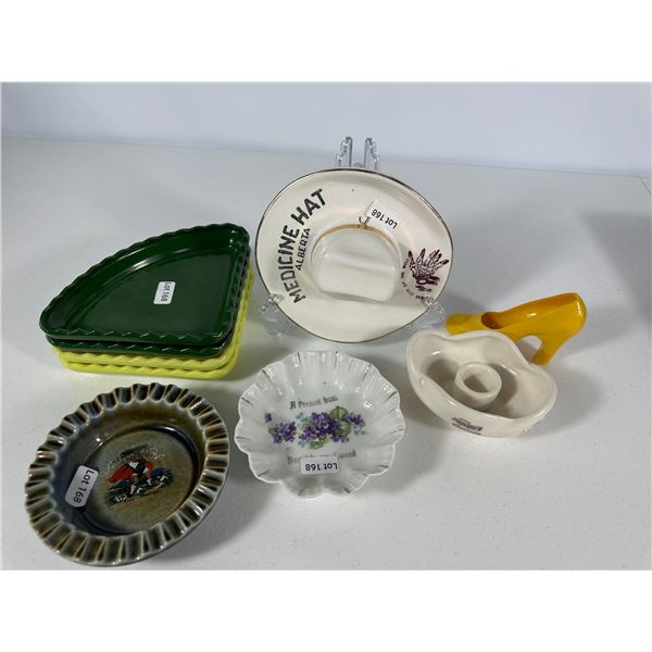 Mixed Lot – Hycroft Medicine Hat Souvenir, Ashtrays & Pottery Pieces