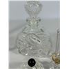 Image 5 : Vintage Serving Plate with Glass Perfume Bottles & Trinkets