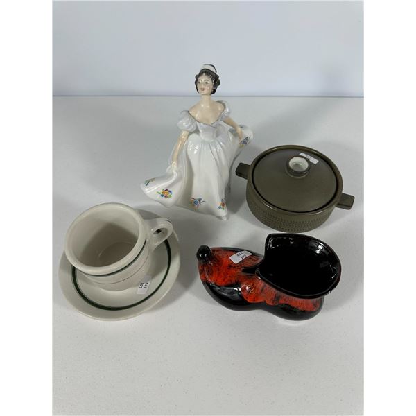 Royal Doulton Kate, Medalta Cup & Saucer, Souvenir Boot