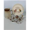Image 1 : Medalta Mug with Miniature Limoges Porcelain Set & Prayer Plate