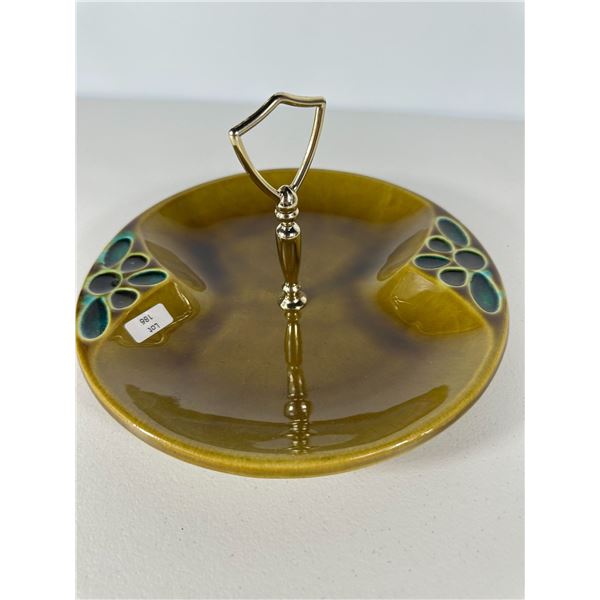 California Pottery Tiered Serving Tray with Handle