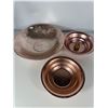 Image 1 : West Bend Copper-Colored Metal Bowls, Set of 3