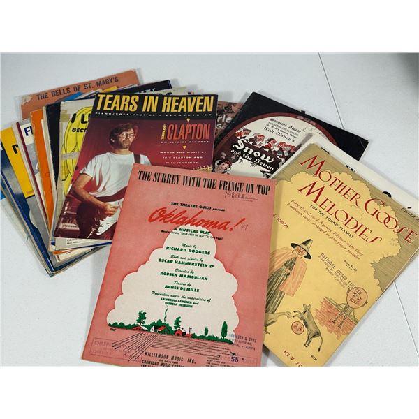Assorted Vintage Sheet Music