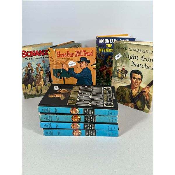 Vintage Western Books & Hardy Boys Set