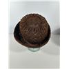 Image 5 : Textured Brown Dress Hat with Bow & Jewel, in Knox New York Box
