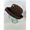 Image 6 : Textured Brown Dress Hat with Bow & Jewel, in Knox New York Box