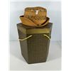 Image 1 : Adelle Montreal Open‑Weave Straw Hat, with Patterned Box