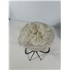 Image 6 : Two Ivory Millinery Headpieces with Veils, in Striped Box
