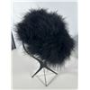 Image 4 : Black Marabou Feather Cap, with Bronze Hat Box