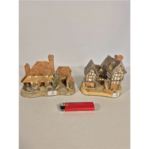 Two David Winter Cottages – Tudor Manor House (1981) & Kent Cottage (1985)