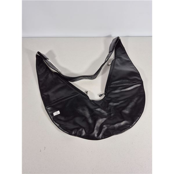 Black Sash Leather Shoulder Bag