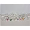 Image 8 : Assorted Barware Glasses – Crystal, Grand Marnier, and Colored Shot Glasses