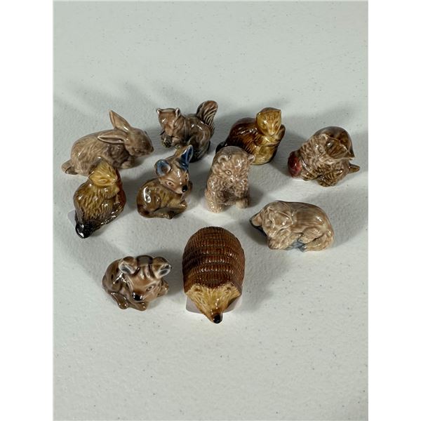 Collection of Wade Whimsies Porcelain Miniatures – Woodland Animals