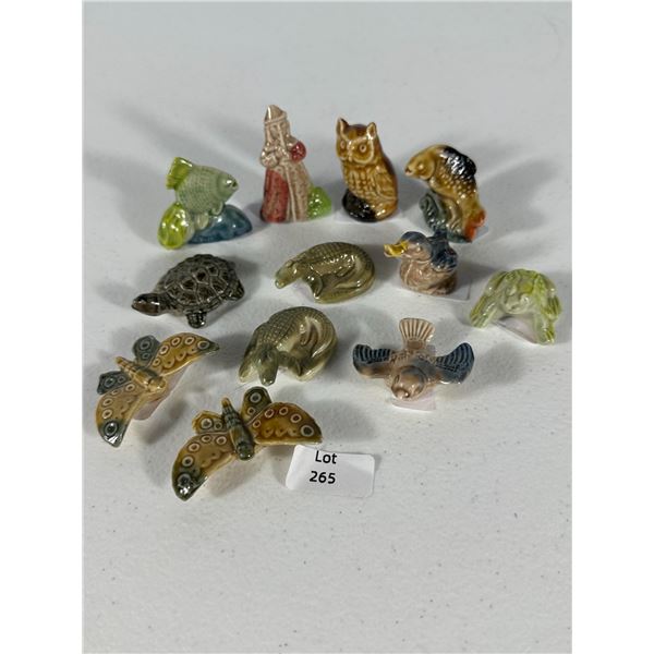 Collection of Wade Whimsies Porcelain Miniatures – Animals & Figures