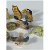 Image 3 : Collection of Wade Whimsies Porcelain Miniatures – Animals & Figures