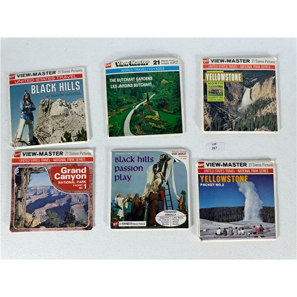 Lot of 6 Vintage View-Master Reels – Travel & Scenic Series