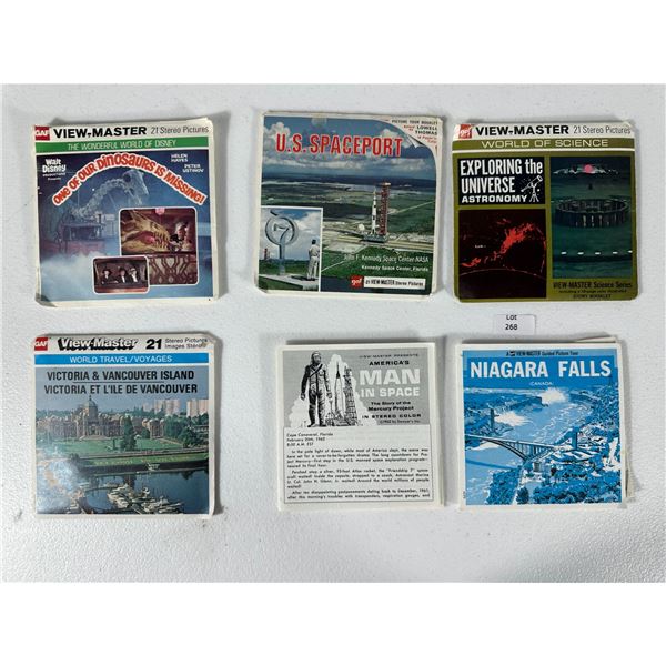Lot of 6 Vintage View-Master Reels – Space, Science & Travel Themes