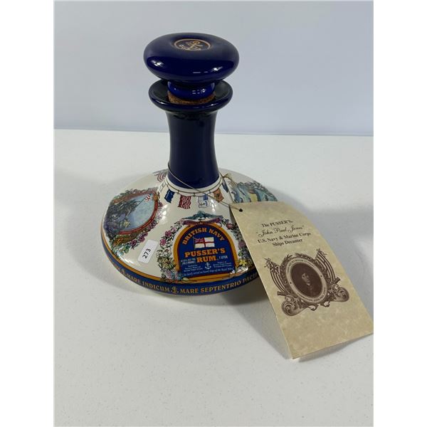Pusser’s British Navy Rum Ceramic Decanter – John Paul Jones Edition
