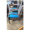 Image 3 : BLACK/BLUE PATIOFLARE WHYLIE 3PCS CHAT SET *IN BOX*