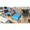 Image 2 : BLACK/BLUE PATIOFLARE WHYLIE 3PCS CHAT SET *IN BOX*