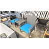 Image 2 : BLACK/BLUE PATIOFLARE WHYLIE 3PCS CHAT SET *IN BOX*