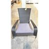 Image 2 : BLACK PATIOFLARE REGULAR MUSKOKA CHAIR W/ 6 CM THICK CUSHION *IN BOX*