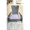 Image 2 : BLACK PATIOFLARE REGULAR MUSKOKA CHAIR W/ 6 CM THICK CUSHION *IN BOX*