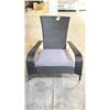 Image 2 : BLACK PATIOFLARE REGULAR MUSKOKA CHAIR W/ 6 CM THICK CUSHION *IN BOX*