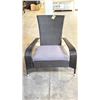 Image 2 : BLACK PATIOFLARE REGULAR MUSKOKA CHAIR W/ 6 CM THICK CUSHION *IN BOX*