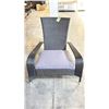 Image 2 : BLACK PATIOFLARE REGULAR MUSKOKA CHAIR W/ 6 CM THICK CUSHION *IN BOX*