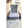 Image 2 : BLACK PATIOFLARE REGULAR MUSKOKA CHAIR W/ 6 CM THICK CUSHION *IN BOX*