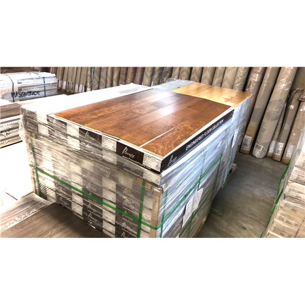 1084.72 SQFT OF PRAVADA FLOORS 56 BOXES JAVA BIRCH SMOOTH ENGINEERED FLOORING  19.37 SQFT PER BOX