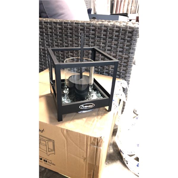 BLACK PARAMOUNT SQUARE GARDEN BURNER 2 BOXES - 4 IN EACH BOX *IN BOX*