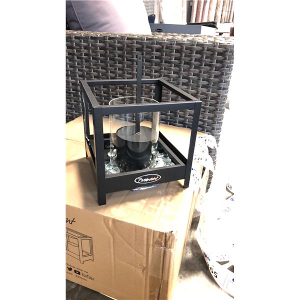 BLACK PARAMOUNT SQUARE GARDEN BURNER 2 BOXES - 4 IN EACH BOX *IN BOX*
