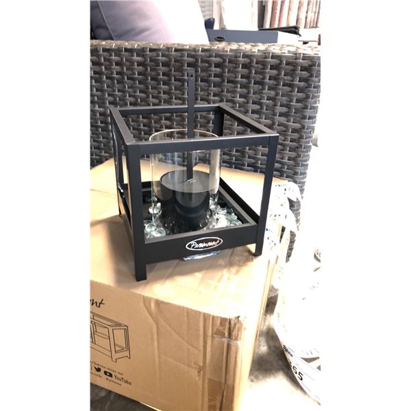 BLACK PARAMOUNT SQUARE GARDEN BURNER 2 BOXES - 4 IN EACH BOX *IN BOX*