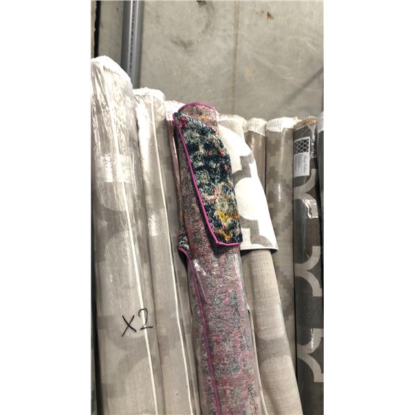 2 ASSORTED COLOR/PATTERN 240CM X 330CM TURKISH AREA RUG