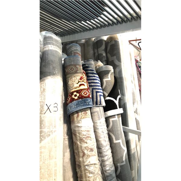 3 ASSORTED COLOR/PATTERN 200CM X 290CM TURKISH AREA RUG