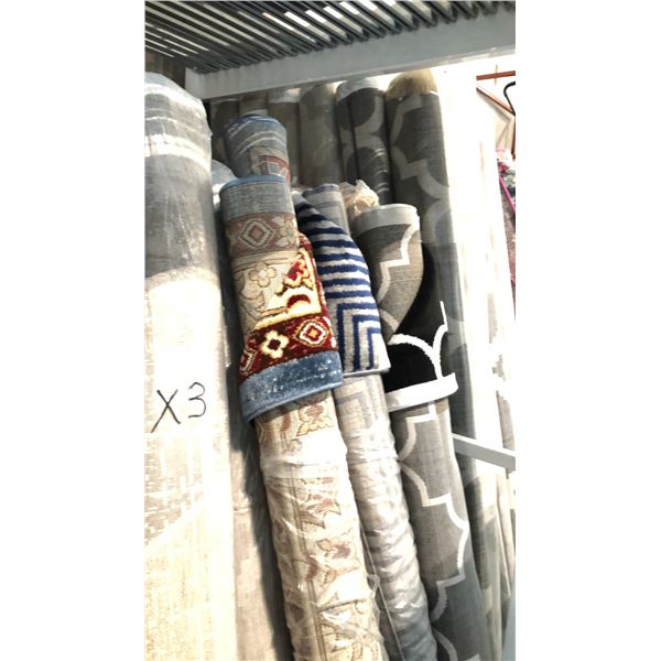 3 ASSORTED COLOR/PATTERN 200CM X 290CM TURKISH AREA RUG